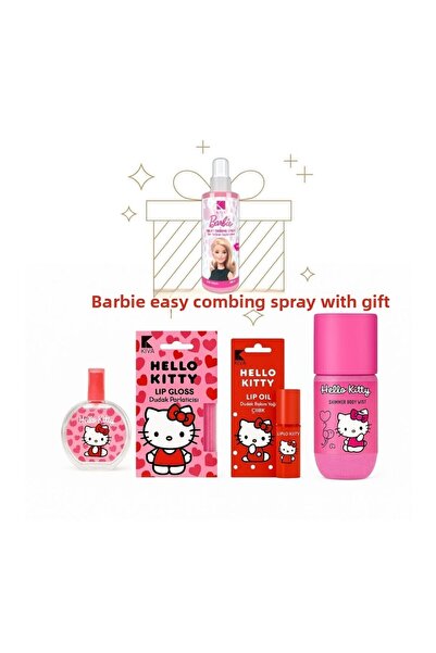 Hello Kitty Licensed Perfume, Skin and Lip Care Set
