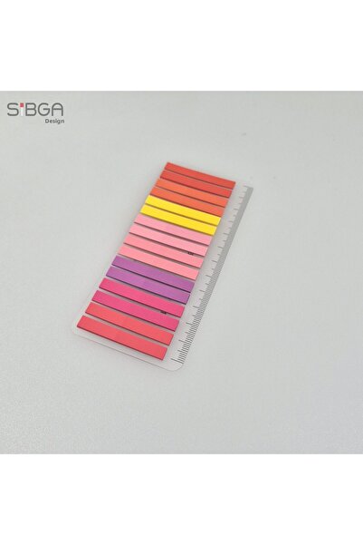 sibga tasarım Thin Strip 320 Sheets Transparent Color Postit Post-It Post It. Bookmark Bookmark Postit Sticker