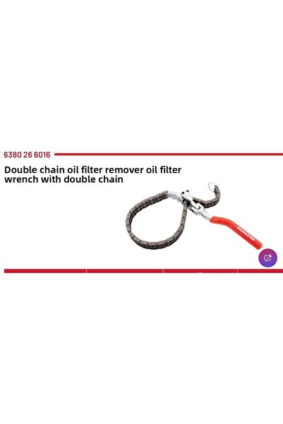 İzeltaş مزيل فلتر الزيت بسلسلة مزدوجة