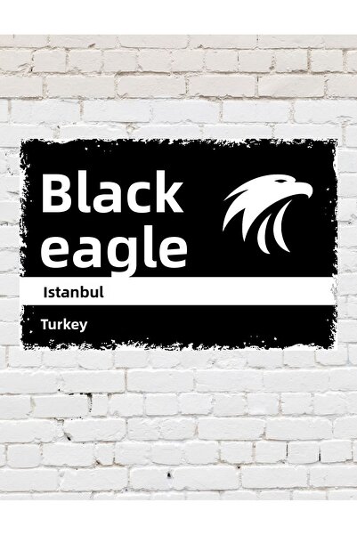 TABLOX "beşiyktaş" Μαύρο Λευκό Champion Fan Black Eagle Football Διακοσμητικό...