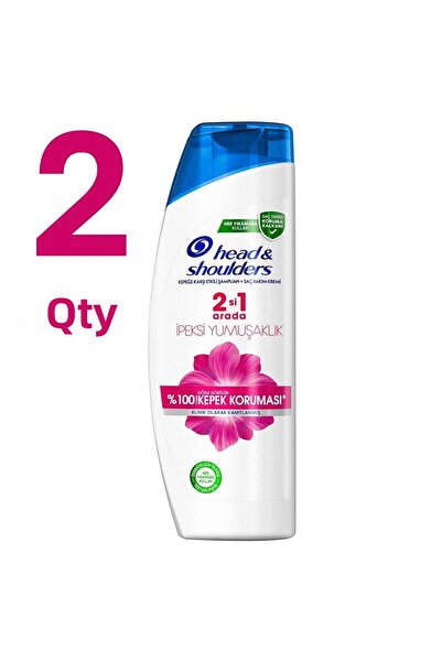 Head & Shoulders 2 في 1 شامبو نعومة حريرية، عبوة من قطعتين