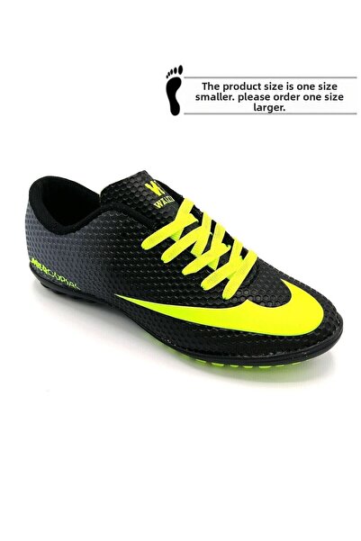 Walked 401-23 Tx Football Boys Football Boots για χαλί 31-35 Μαύρο Κίτρινο