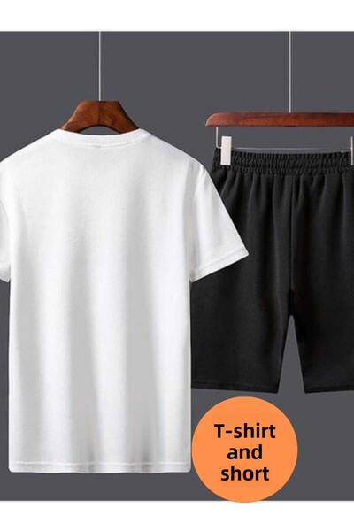 THE WHITE Set de pantaloni scurți pentru bărbați, fără imprimeu