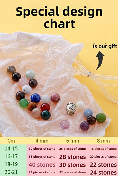 Deniz Doğal Taş Brățară din piatră naturală Kunzite - Certificată și Cantitat...