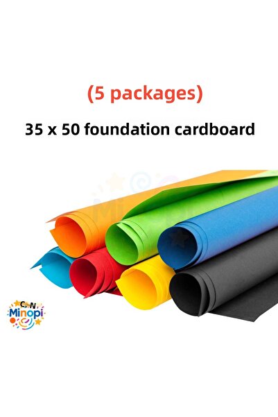 Minopi 5 Pack 35X50 Background Cardboard Pack of 10 Hobby Design Kindergarten...