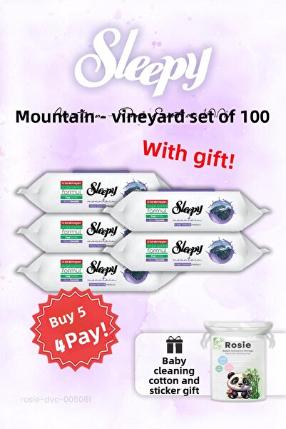 Sleepy اشتري 5 واحصل على 4 مناشف مبللة Mountain Mountain Breeze وROSIE