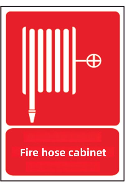 TELLGRAF ملصق مكتوب على خزانة خرطوم الحريق (10 × 15 سم، 10 قطع)