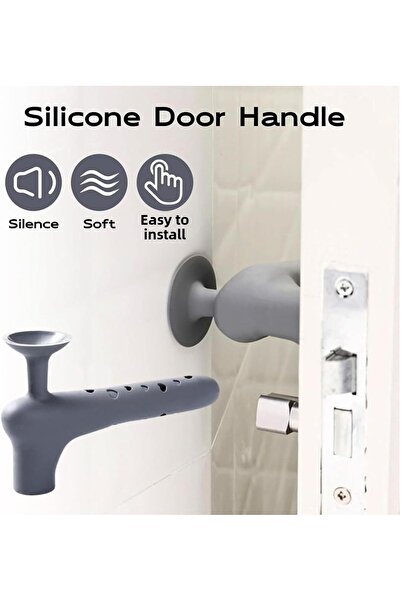 MİNTOLA STORE 1 Pcs Silicone Door Handle Cover – Noise Reducing Stopper, Scratch and Impact Protector