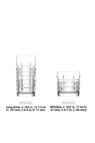 LAV Brt 12" Soft Drink & Water Glass (12 Pieces)
