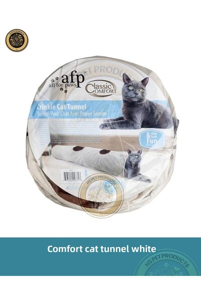 Afp Classic Comfort Cat Tunnel White 25X25X150 cm