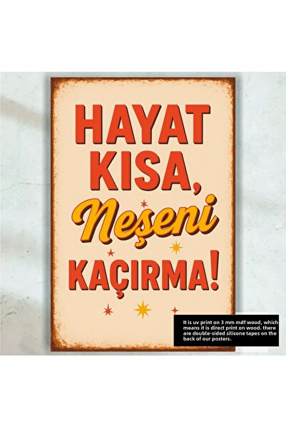 Hayat Poster viața este scurtă, pierdeți bucuria amuzantă distracție citate m...