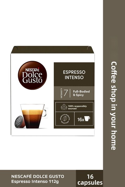 Nescafe Dolce Gusto Coffee Espresso Intenso 16 Kapsül
