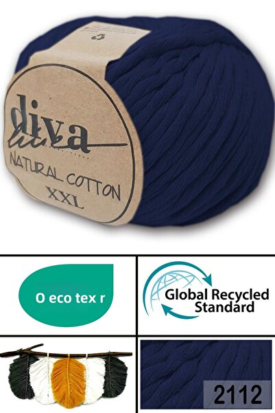 Diva İplik Diva Natural Cotton Xxl 2112 Bleumarin