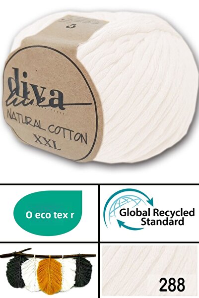 Diva İplik Diva Natural Cotton Xxl 288 Ecru