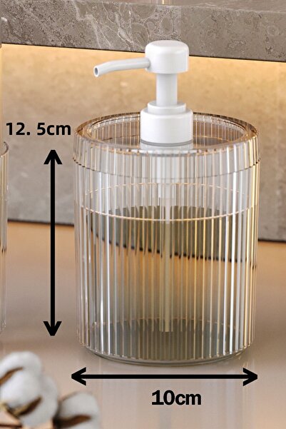 Pufwin Home Διπλό XL Μεγάλο Μέγεθος 700ml Σετ διανομέα υγρού σαπουνιού πάγκου Σαμπουάν απορρυπαντικού Διαφανές