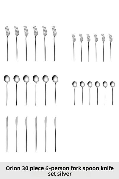 Karaca Orion Platinum 6-Person 30-Piece Cutlery Set