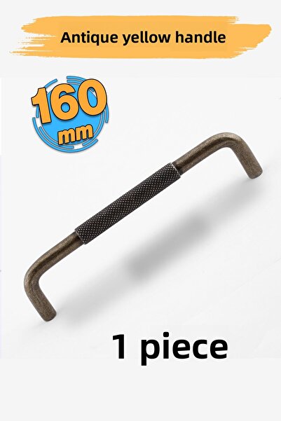 Badem10 Mâner din metal galben antic 160 mm 16 cm Sertar Bucătărie Mobilier D...