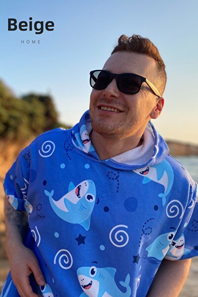 ECEMRE Καλοκαιρινό πόντσο για σέρφινγκ - Πετσέτα παραλίας με κουκούλα και μπουρνούζι (ΔΩΡΕΑΝ) Καλοκαίρι