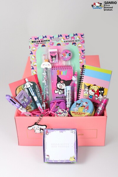Hello Kitty Dekomus Licensed Special Boxed Hello Kitty and Best Friends Kuromi, Cinnamorol, My Melody 18 Pieces K