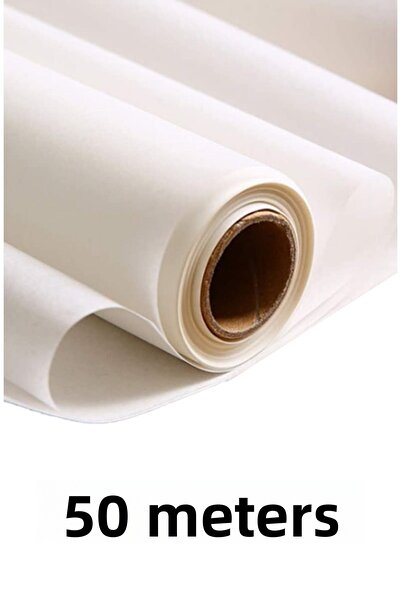 Merpak Ambalaj Oilproof Baking Paper 37 cm X 50 Meters White Baking Paper 1 R...