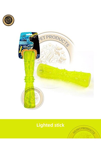 Afp لعبة عصا القطيفة المضيئة K-Nite مقاس 4.5×4.5×18 سم – لعبة للكلاب