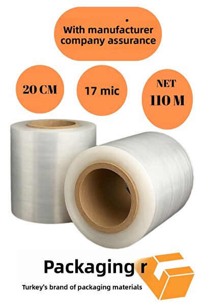 Ambalage فيلم مطاطي 20 سم، طبق كبير الحجم، كوب تغليف شبكي مطاطي، 110 متر، مطا...