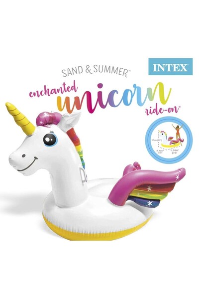 Intex وحيد القرن العملاق لراكبي الجزر 201x140x97 سم