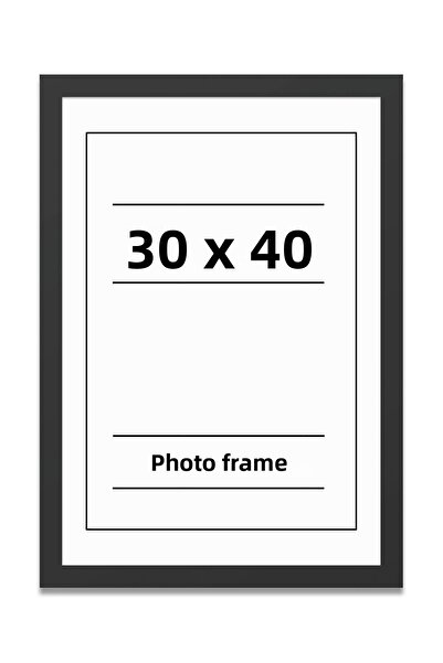 UON Ramă foto neagră 30x40 Diploma Document Certificat Model simplu Set de rame foto