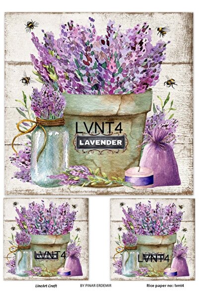 LİNEART Brass Decopage Paper La Lvnt4