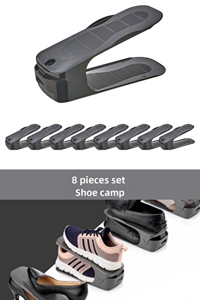 Heredot 8 bucăți organizator reglabil pentru pantofi, organizator în dulap MI...