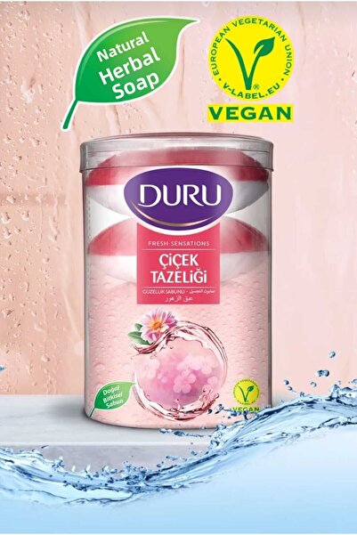 Duru صابون الاستحمام الصلب النباتي المنعش من سينسيشن فلاور فريش – عشبي ومنعش