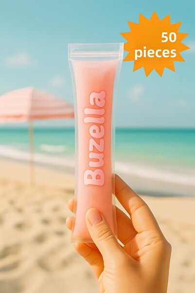 Palifix 50 كيس آيس كريم قابل للغلق من نوع بوزيت، كيس فواكه بوزيت للوجبات الخف...