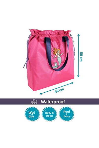 Ani Bomi حقيبة وردية اللون مقاومة للماء ورطبة وجافة وقذرة ونظيفة وحوض سباحة ل...
