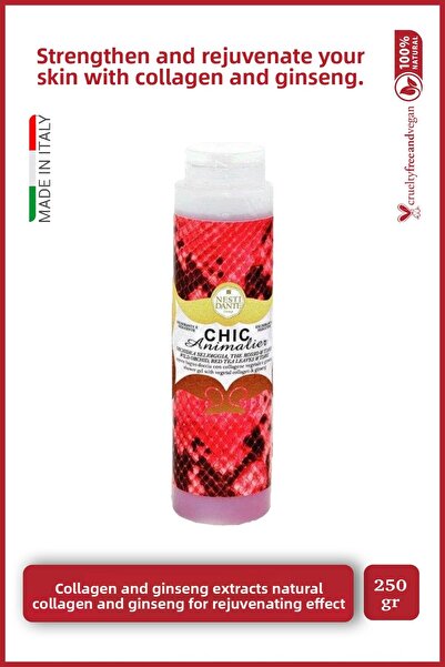 Nesti Dante Chic animalier shower gel 300 ml | collagen and ginseng | strengt...