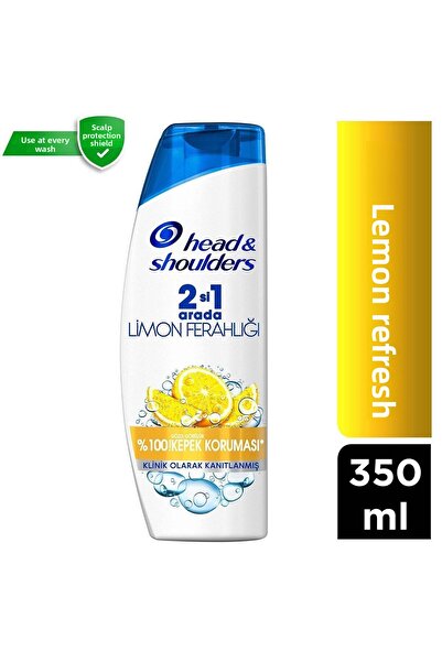 Head & Shoulders شامبو 350 مل - نضارة الليمون، مجموعة مكونة من قطعتين، في 1 ف...