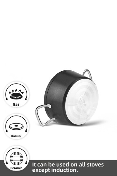 Karaca Biogranit Monet 8 Piece Pot and Pan Set Black