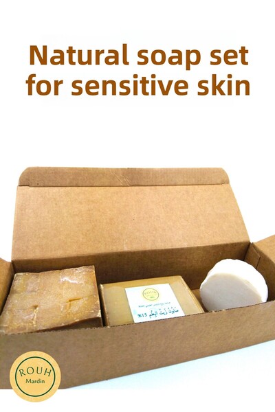 ROUH Mardin مجموعة الصابون الطبيعي للبشرة الحساسة - عناية لطيفة من الطبيعة