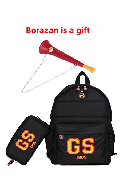Galatasaray 25525 Licensed Backpack and Pen Holder Set + (Gift)