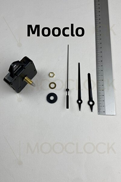 MOOCLOCK Clock Machine, Mite Silent Wall Clock Mechanism, 22mm Shaft, Scorpion-Equinox-Second-(Hanging)Short
