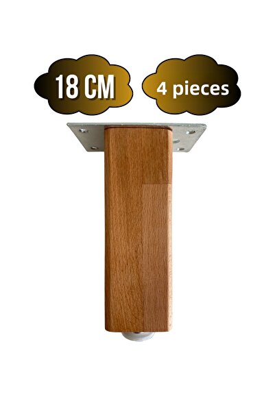 GOLDENWOODEN Picioare din lemn reglabile pentru mobilier, masă și dulap (BUCĂ...