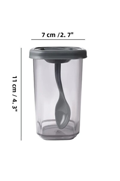 Kitchen Way Set of 6 Seasoning Shakers with Self Spoon 350ml Spl1061