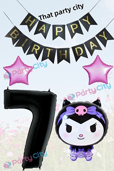 Party City مجموعة حفلات عيد الميلاد لعمر 7 سنوات - بالونات على شكل شخصيات كرت...