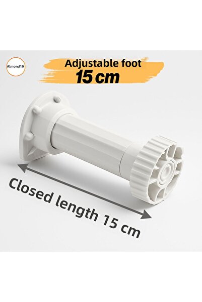 Badem10 Adjustable 10Pcs 15cm Plastic Feet Furniture Bench Cabinet Riser Heightening Feet Foot