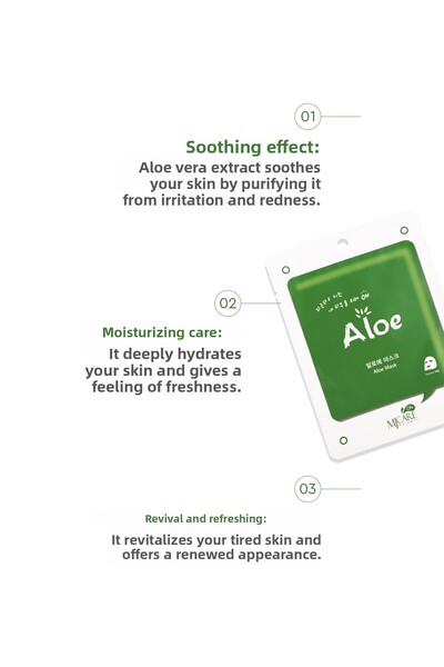 Mjcare Aloe Vera Extract Face Mask Pack of 588092208001605