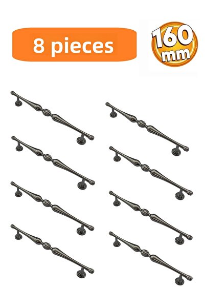 HOMDEP 160mm Model Galata Mobilier Bucătărie Sertar Dulap Mâner Dulap Mâner Mânere 8 Bucăți Afumat