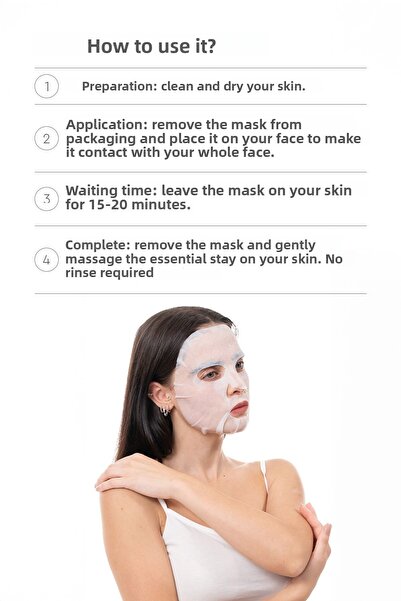 Mjcare Ten Hyaluronic Acid Mask - Hyaluronic Acid Essence Face Mask 10 Pack