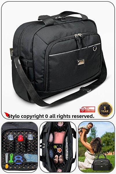 Stylo Urban X Pro Mother Baby Care Women's Bag and Newborn Bag-Black