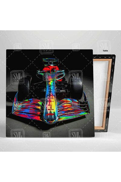 SML TABLO F1 Vehicle Racing Car Τελευταίο μοντέλο Ολόγραμμα Race Car Οριζόντια ζωγραφική σε καμβά