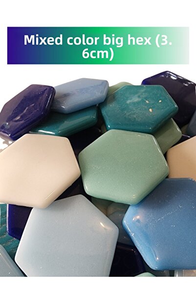 Zen Mozaik Mozaic hexagonal din sticlă pentru lucrările tale de mozaic artist...