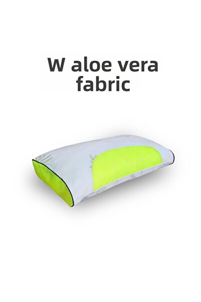 PUFYMAX Gold Series Air-Conditioned Children's Pillow, Skin-Friendly Orthopedic Visco Particle Pillow with Aloe Vera Fabric